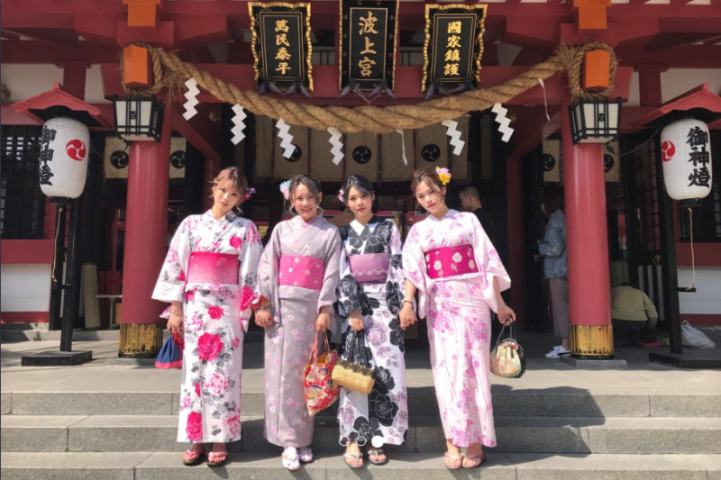 [나하시내 / 현장체험] 오키나와 전통 복장 , 일본 전통 복장 (기모노,유카타) 체험