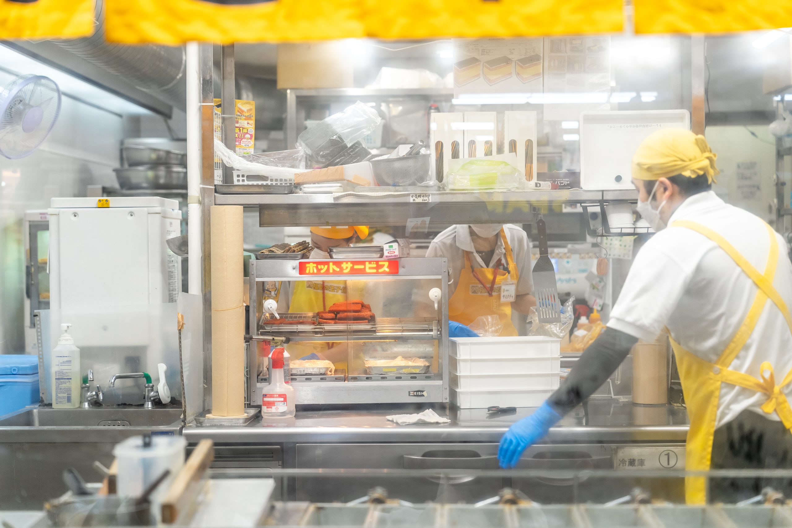 후쿠스케의 타마고야끼 내부 모습