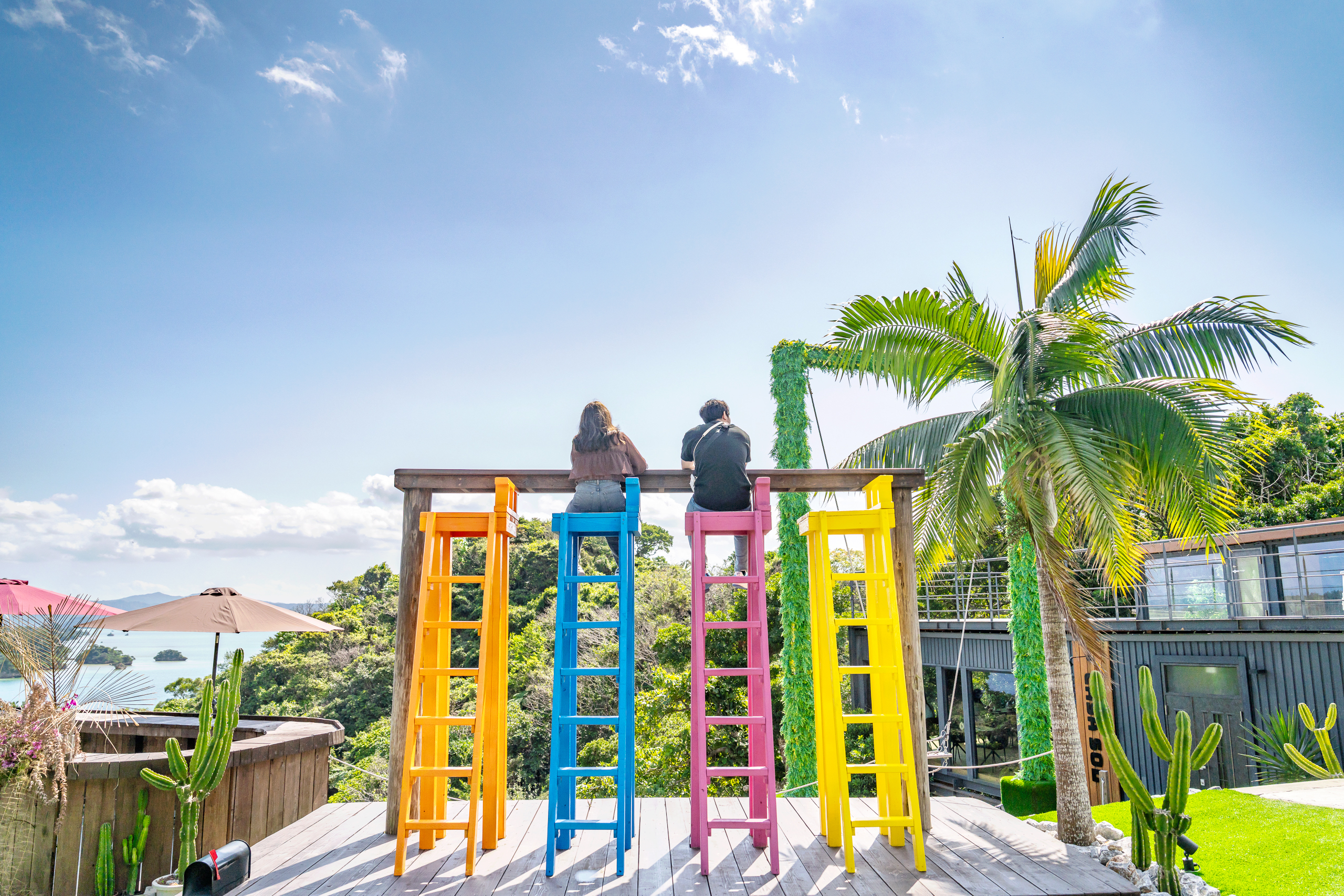 오키나와 맛집인 CASASOL 하늘 사다리