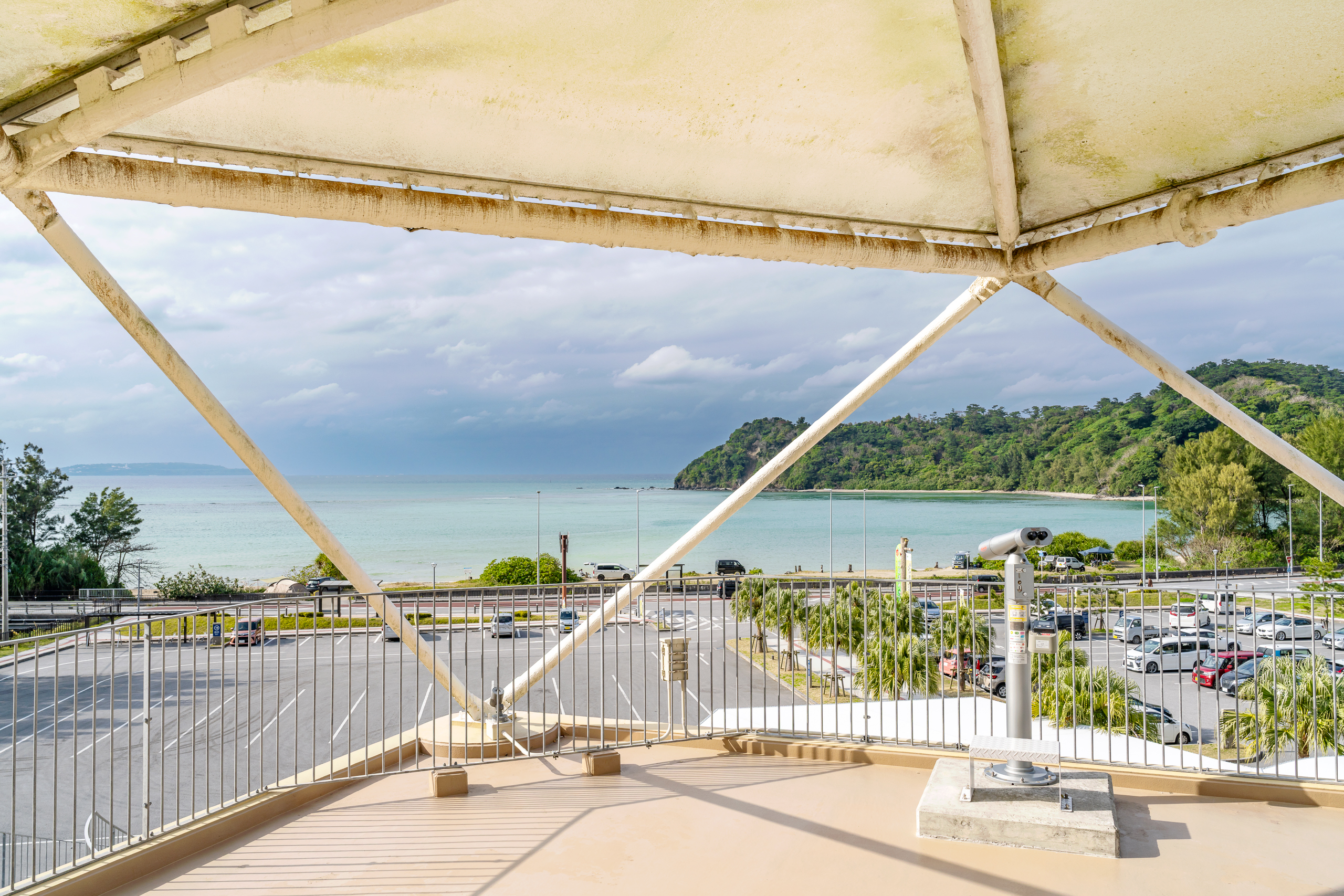 오키나와 북부 휴게소 3층 테라스