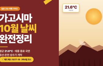 가고시마 10월 날씨 완전정리｜기온·태풍 완화기·등산·온천 성수기·재즈 페스·오하라 마츠리 프리뷰