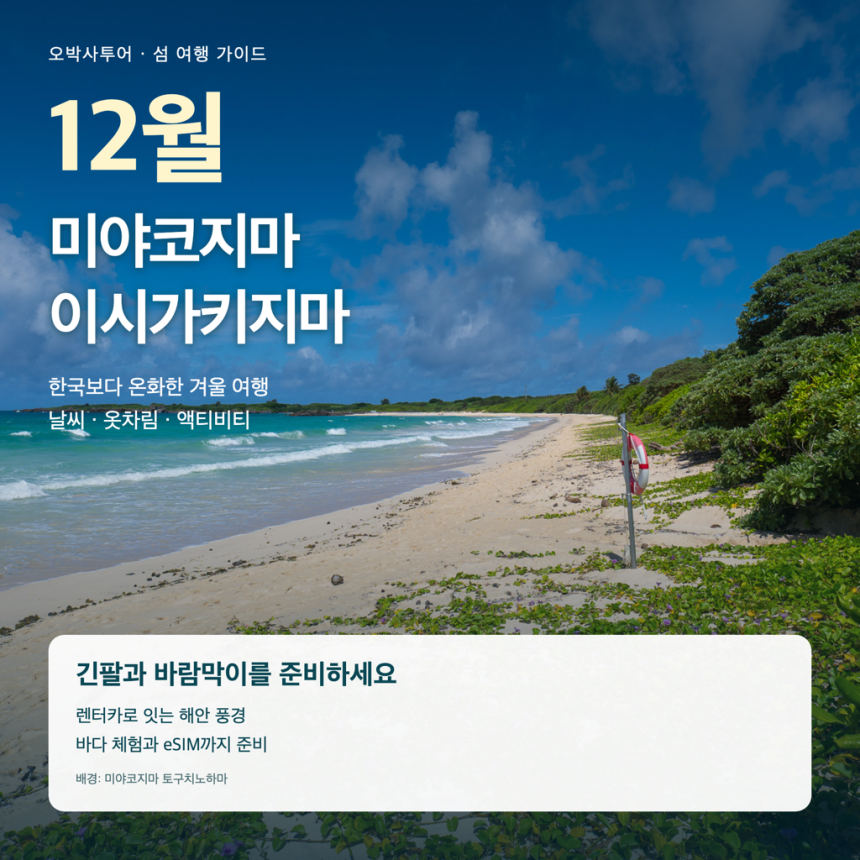 12월 미야코지마·이시가키지마 날씨와 겨울 옷차림